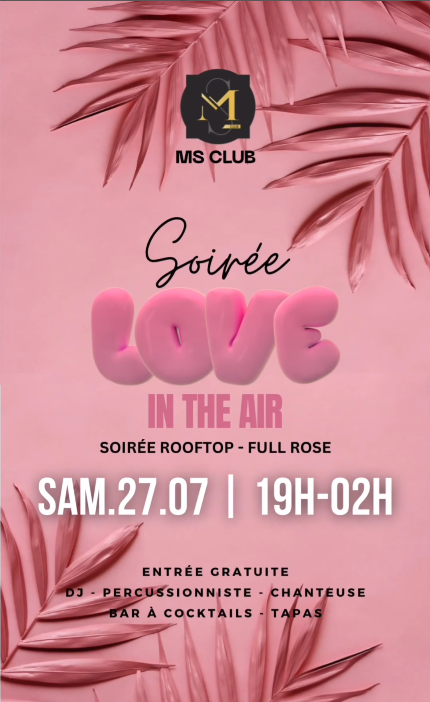 Soirée rooftop Marseille 27 Juillet  2024