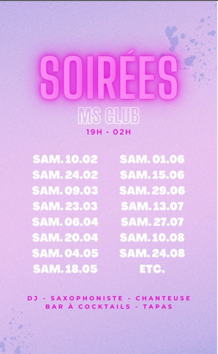 Soirées à Marseille : Découvrez la Programmation des soirées 2024 du MS Club